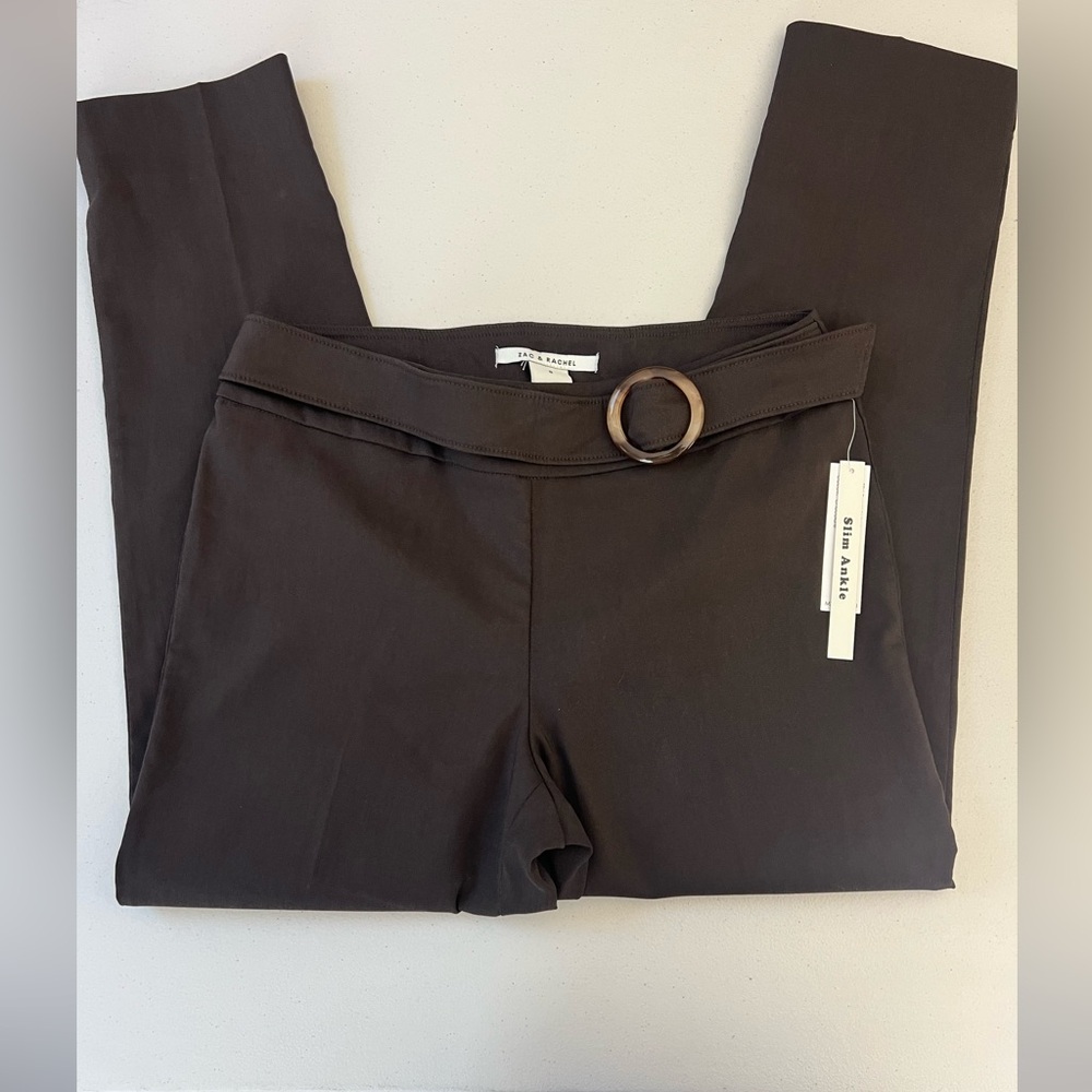 NWT Zac + Rachel Pull-On Slim Ankle Trousers - Picture 2 of 14